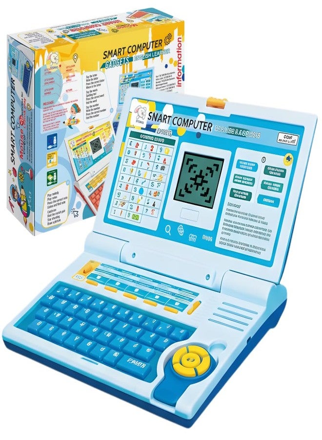 Storio Educational Kids Laptop Learning Toy for Boys & Girls Age 2-5 Years | Fun Activity Computer Toy | Learn Alphabet, Letters, Words, Numbers, Games, Music & Logic | Interactive Learning Toy - Blue - Image 1